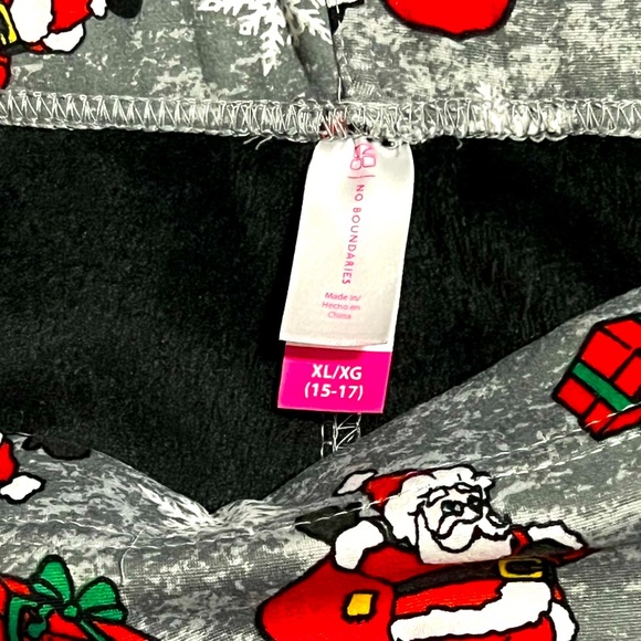 NWOT No Boundaries Holiday Christmas Pajamas Leggings Bundle - 2 Pairs - Picture 7 of 8